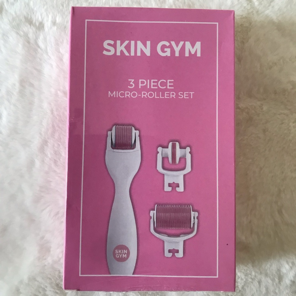 Skin Gym 3 Piece Micro Roller Set Face & Body Kit Spa Beauty Tool New in Box